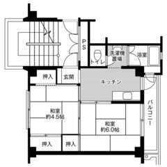 ◆敷金・礼金が無料！◆ビレッジハウス大庭2号棟 (203号室)