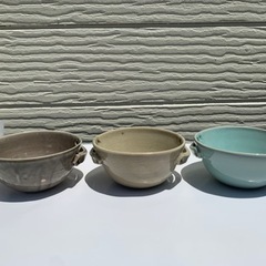 陶芸で作成した茶碗 3点セット