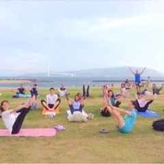 ピラティスプラス主催サンセットビーチでみんなでピラティスをしよう！