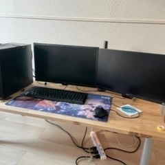 モニターアーム、モニター2枚