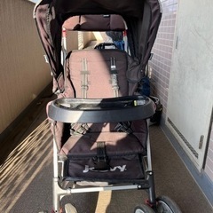 二人乗りベビーカーの画像