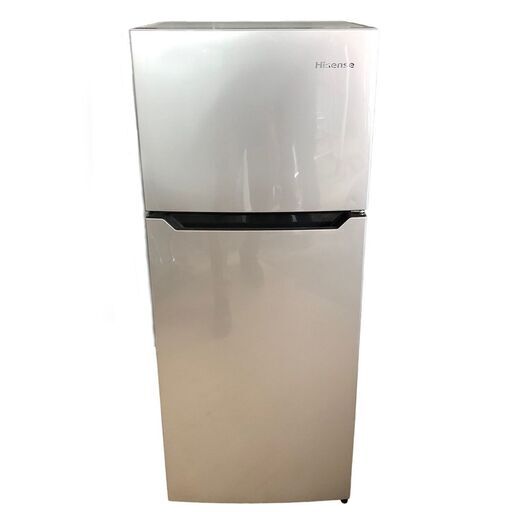 J0505 Hisense 120L 2ドア冷凍冷蔵庫 HR-B12AS 2016年製 シルバー 動作品 単身向け
