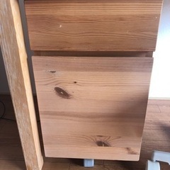 【無印良品】　デスク・キャビネット・ワーキングチェア3点セットの画像
