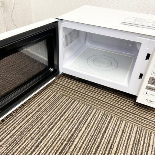 激安‼️フラット庫内  18年製 HITACHI 電子レンジHMR-FR181(W)☆05401