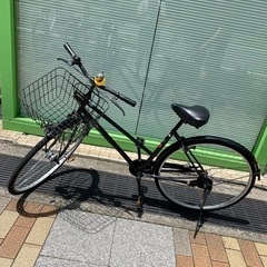 自動点灯ライト付自転車　黒色
