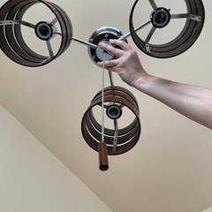 お値下げします！白熱電球3灯シーリングライトの画像