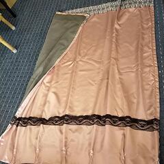 カーテン2枚組　ピンク　レース　プリンセスの画像