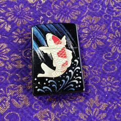 zippo  ジッポ　ライター　昇鯉　木箱入　新品未使用の画像