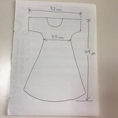 手作り　黒のワンピースの画像