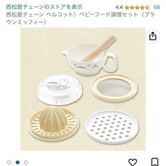 ミッフィーちゃん　ベビーフード調理セットの画像