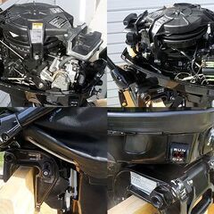 札幌市/清田区 MERCURY/マーキュリー 船外機 15馬力 エンジン始動OK 木製スタンド付 マリンパワーインターナショナル 現状品の画像