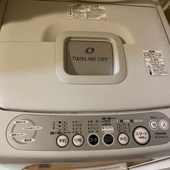 洗濯機　TOSHIBA twin air dry aw 42see4(s)の画像