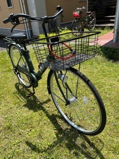 自転車　通学用　27インチ　オートライト