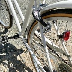 自転車　白26インチの画像