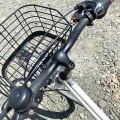 自転車　白26インチの画像