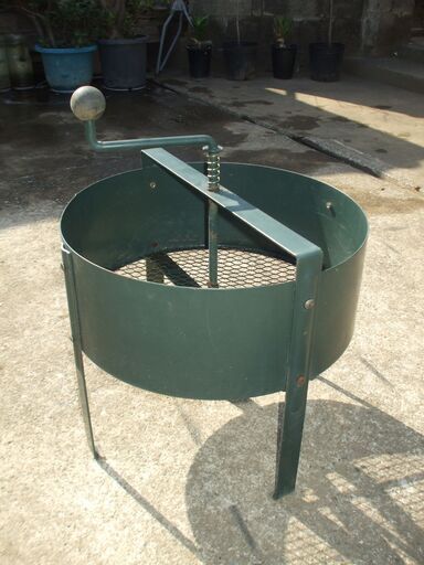 回転式ふるい 古土分別器です