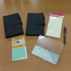 B6手帳＆定規セット＆とじ穴補修シール