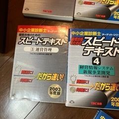 中小企業診断士　スピードテキスト1〜7の画像