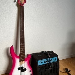 ベース、アンプ、シールド３点セット