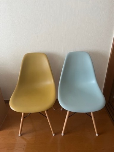 【受付終了】DSW eames ダイニングチェア リプロダクト 2脚