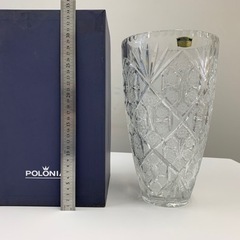 未使用★クリスタル花瓶 高さ27cm未使用品