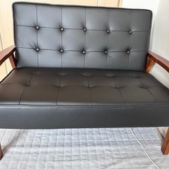 ニトリ　ソファ　ルッキブラックの画像