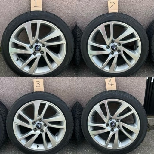 大幅値下げ　スバル純正アルミ225/45R18 ブリザックVRX 2014年製