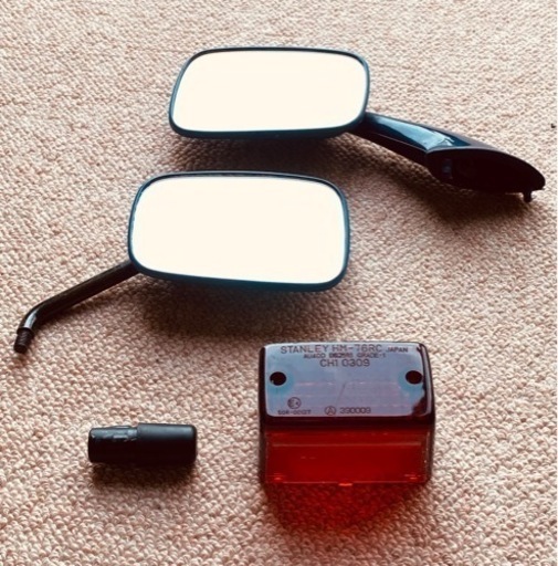 Honda NSR50 ロスマンズ　純正ミラー　純正テール　バーエンド