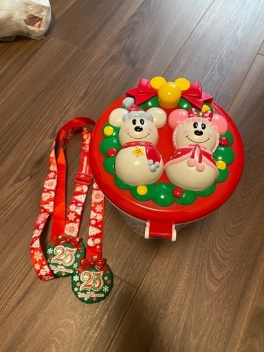 ディズニー　ポップコーンバケツ　25周年クリスマス