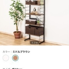 ワイヤーシェルフNポルダディープミドルブラウン