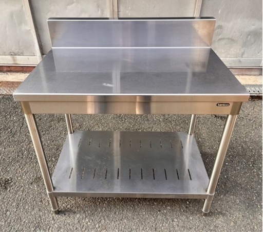tanico 業務用 コンロ台 作業台 調理台 900×600×800+150 バックガード付き キッチン 用品 店舗 居酒屋 飲食店 ガス台 厨房機器 大阪発
