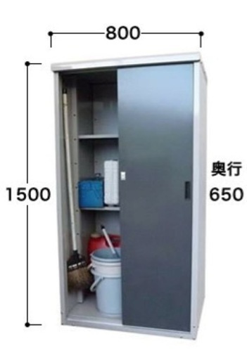 【新品未使用】スチール倉庫　物置　タカヤマTMR0815