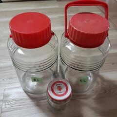 果実酒ビン　５L２つの画像