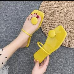 トングサンダル イエロー  鼻緒部分がカワイイ！【取りにきてくださる方】の画像