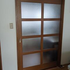 昭和レトロ  建具 引戸 「引取先決まりました亅。