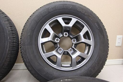 ホイール・タイヤ付き 4本 スズキ ジムニーシエラ 純正ホイール 15インチ DUELER H/L 20年製 残溝 6.3mm～6.5mm (T1524nyxY)