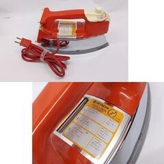 昭和レトロ 日立 スチームアイロン IS-680GT レッド アンティーク HITACHI☆ 札幌市 豊平区 平岸の画像