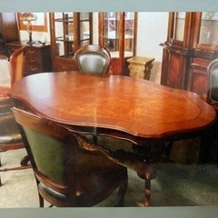 イタリア製　ダイニングテーブル&椅子×4脚セット(展示品)の画像