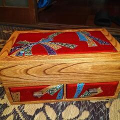 ちりめん木製BOXの画像