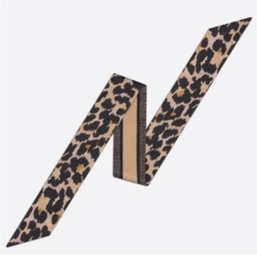 【DIOR】ディオール ミッツァ スカーフ レオパード 豹柄 ヒョウ柄 バンダナ