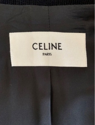 【CELINE】セリーヌ コーデュロイテディジャケット スタジャン ブラック44