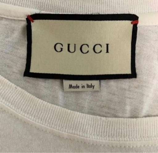 【GUCCI】グッチ グッチロゴ ウォッシュドオーバーサイズ Tシャツ ホワイト