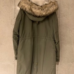 [M&S]深緑　冬用　コート　Lサイズの画像