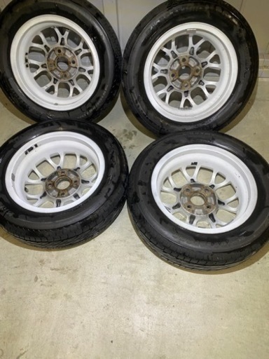 ホンダ純正 13-4H/100 ET40 155/65R13 タイヤ　BS ネクストリー2021年製　手渡し可