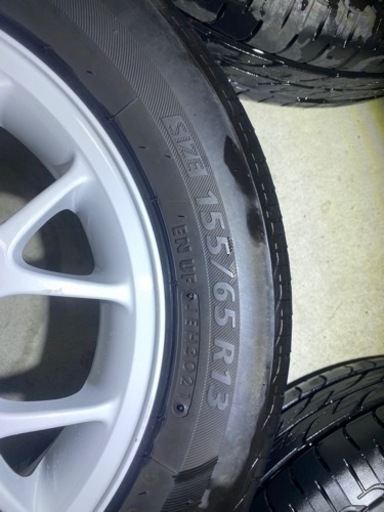 ホンダ純正 13-4H/100 ET40 155/65R13 タイヤ　BS ネクストリー2021年製　手渡し可