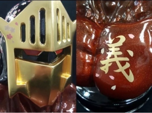 KIN29TOY   山中塗　ロビンマスク　胸像　ソフビ（漆塗りver.）