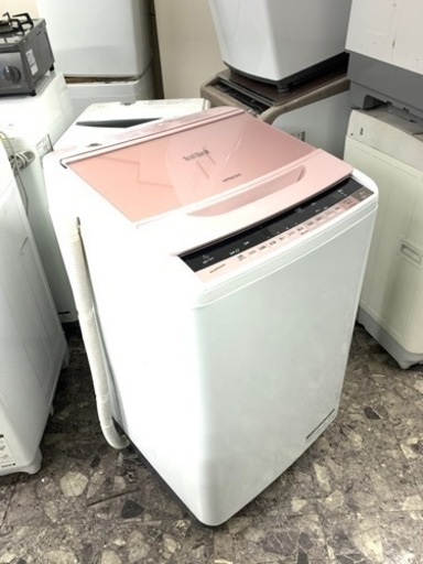 北九州市内配送無料　保証付き　日立 HITACHI BW-7WV P [ビートウォッシュ 全自動洗濯機 （7kg） ピンク]