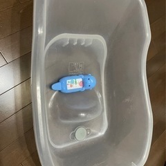 ベビーバス&湯温計 新生児沐浴セット(アカチャンホンポ)の画像