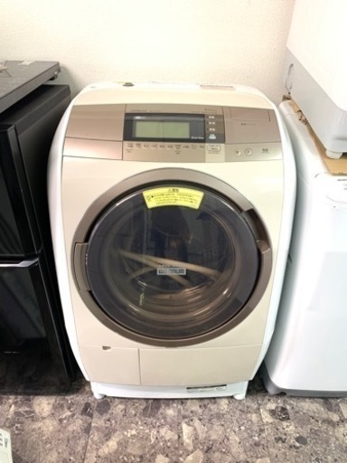北九州市内配送無料　保証付き　日立 HITACHI BD-V9700L-N [ビッグドラム ななめ型ドラム式洗濯乾燥機（10.0kg） 左開き 自動お掃除搭載 シャンパン]