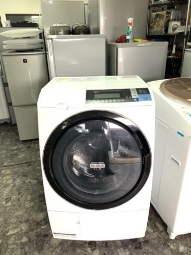 北九州市内配送無料　保証付き　日立 HITACHI BD-S8600L C [ビッグドラム ななめ型ドラム式洗濯乾燥機（10kg） 左